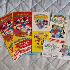 Walt Disney's World on Ice 1989年チケットセット