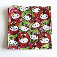 ハローキティ ハンカチ　ガチャピンムック コラボ商品