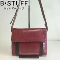 B.stuff ショルダーバッグ ソフトレザー レッド