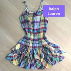 ラルフローレン　チェック柄ワンピース　10サイズ　140cm