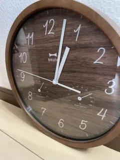 BRUNO ウッド調　掛け時計
