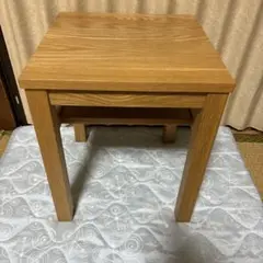無印良品 オーク無垢材 サイドテーブル ベンチ スツール 椅子 チェア 台 棚
