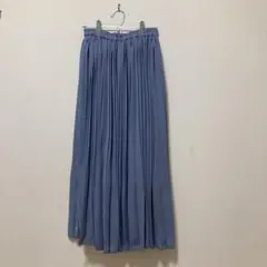 INGNI イング　ロングスカート　プリーツ　カジュアル　上品　くすみブルー