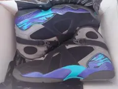 Air Jordan 8 Retro ブラック/グレー/ブルー 29cm 新品