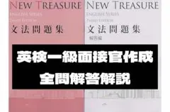 14 NEW TREASURE Stage 1 文法問題集 解答 解説 答え