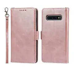 Galaxy ギャラクシー S10 Plus ケース 手帳型 ピンク カード