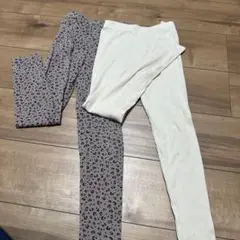 H&M ボトムスセット レオパード柄とホワイト