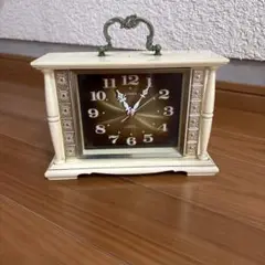 CITIZEN レトロ置時計 アイボリー