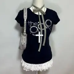 Y2K gap ウィッシュコア グランジ ロゴ 英字 Tシャツ　ピチT