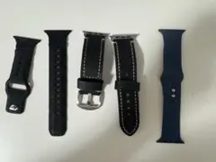 Apple Watch ベルト バンド 45mm 本革 レザー 3本セット
