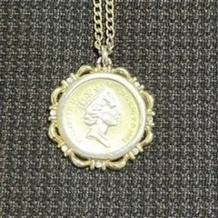 ELIZABETH　Ⅱ　コインメッキ ネックレス