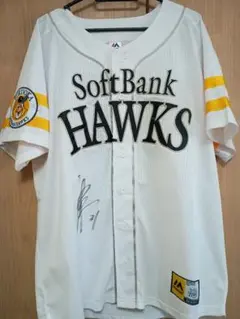 SoftBank Hawks ホワイトジャージ サイン入り