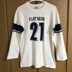 【未着用】FLAT HEAD 七部袖カットソー 42(XL)