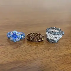 【即発送】ビーズリング 3個セット オーダーハンドメイド 繊細で可愛い♡