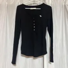 Abercrombie & Fitch ブラック長袖トップス XS