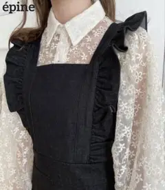 ●美品● épine frill one-piece black denim
