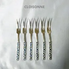 CLOISONNE　ケーキフォーク　6本セット