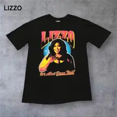 【1280】LIZZOリゾアーティストTシャツビッグT半袖黒ブラックSサイズ