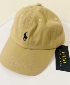 【新品タグ付き】POLO RALPH LAUREN キッズキャップ ベージュ