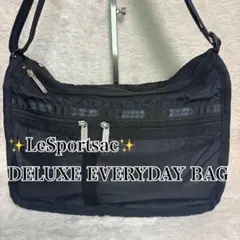極美品☆LeSportsac DELUXE EVERYDAY BAG ブラック
