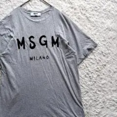 ✨美品✨ 正規品　MSGM　エムエスジーエム　グレー　半袖T M