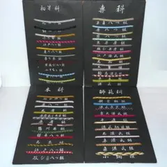 組紐　見本　約４０本　初等科　専科　本科　師範科　雅流