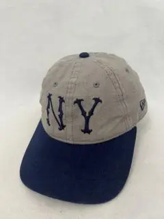 【NEW ERA】ニューヨーク・ヤンキース　グレー　ネイビーキャップ