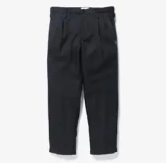 TUCK 01 / TROUSERS / POLY Sサイズ BLACK