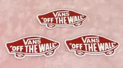 VANS OFF THE WALL ステッカー　赤
