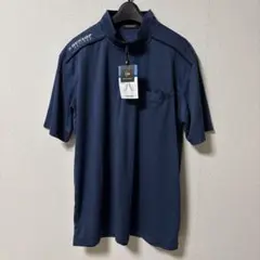 新品☆DUNLOP ダンロップ　ネイビー ポロシャツ ジップアップ　LL