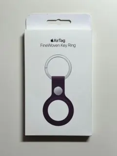 【新品】純正 AirTag ファインウーブンキーリング・ブラックベリー②