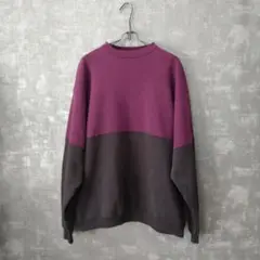 00s 90s Hanes ツートン スウェット バイカラー L ビンテージ