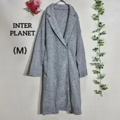 『INTER PLANET』 インタープラネット (M) ロングコート 腰紐付