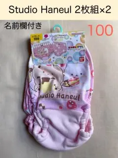女児ショーツ100 2枚組×2 Studio Haneul 名前欄付き