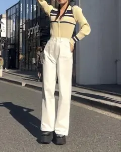 ※最終お値下げ※【試着のみ美品】TWWデニム　ホワイト　xs/sサイズ