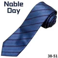 Nable Day ネクタイ　ストライプ　ナロータイ　ウォッシャブル加工　通勤