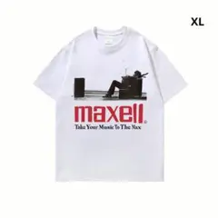 maxell マクセル トラヴィス スコット ホワイト Tシャツ XL