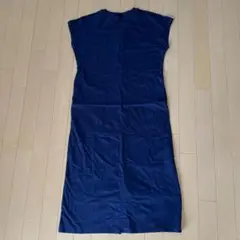 新品未使用　UNIQLO ネイビー 半袖 ロングワンピース S