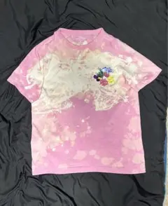 デザインTシャツ リメイク ピンク