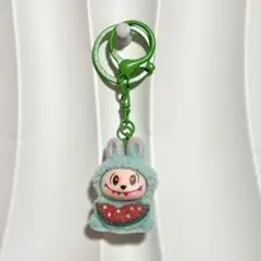 【新品未使用】labubu ラブブ 3代目 もふもふ キーリング付きキーホルダー
