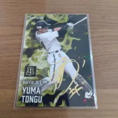 プロ野球チップス2025第二弾オリックス頓宮裕真　金箔サインカード