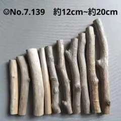 ☺︎No.7.139 流木10本　約12cm~約20cm まとめ売り