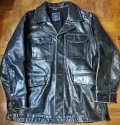 OLD GAP オールド キャップ カウハイド カーコート レザージャケット