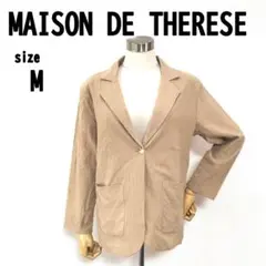 【M】MAISON DE THERESE レディース ジャケット 薄手 麻入り