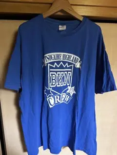 最安値美品送料無料栂池高原BKN CREW ロゴ Tシャツ XL 青