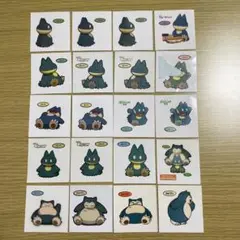 ポケモンパン　ポケモンデコキャラシール　カビゴンなど　セット