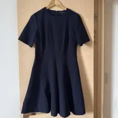 BANANA REPUBLIC ネイビー 半袖 ひざ丈ワンピース size 4