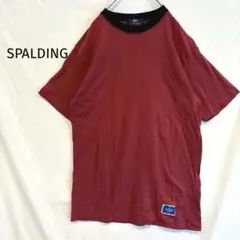 SPALDING スポルディング Tシャツ　ワインレッド　ヴィンテージ M