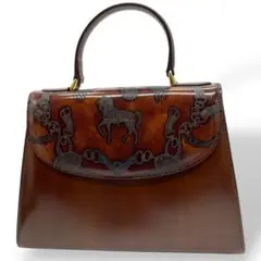 ⭐美品⭐ クリスチャンフローレンス ハンドバッグ レザー型押し