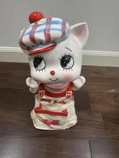 【レトロ品/未使用品】昭和レトロ 陶器製 靴べらスタンド